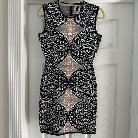 BCBGMaxAzria Dresses & Skirts - BcbgMaxAzria Bodycon Jacquard Dress (Worn Once)